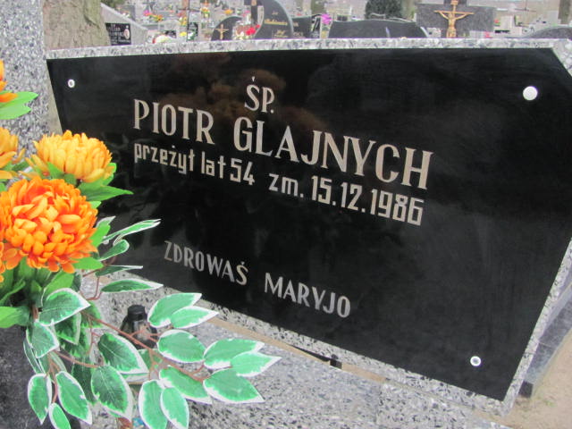 Piotr Glajnych 1932 Kuchary Kościelne - Grobonet - Wyszukiwarka osób pochowanych
